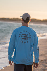 Sky Blue - Black Ledge x Aquasoul Salt-Core Fishing Shirt